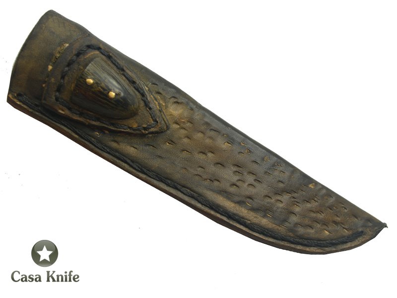 Adelar Filippon faca para churrasco para colecionador forjado em aço 5160. Empunhadura em Radica de Jabuticaba, 30 cm