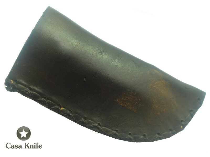 Adelar Filippon Canivete Friction Folder para colecionador em aço damasco com empunhadura em chifre de cervo, 15 cm
