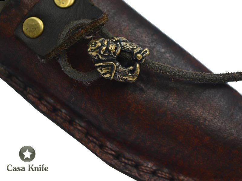 Adelar Filippon Canivete Friction Folder para colecionador em aço damasco com empunhadura em chifre de cervo, 24 cm