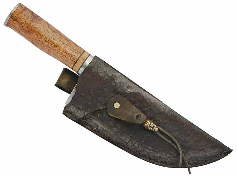 Adelar Filippon cutelo para colecionador forjado em aço 5160. Empunhadura em mogno, 30 cm
