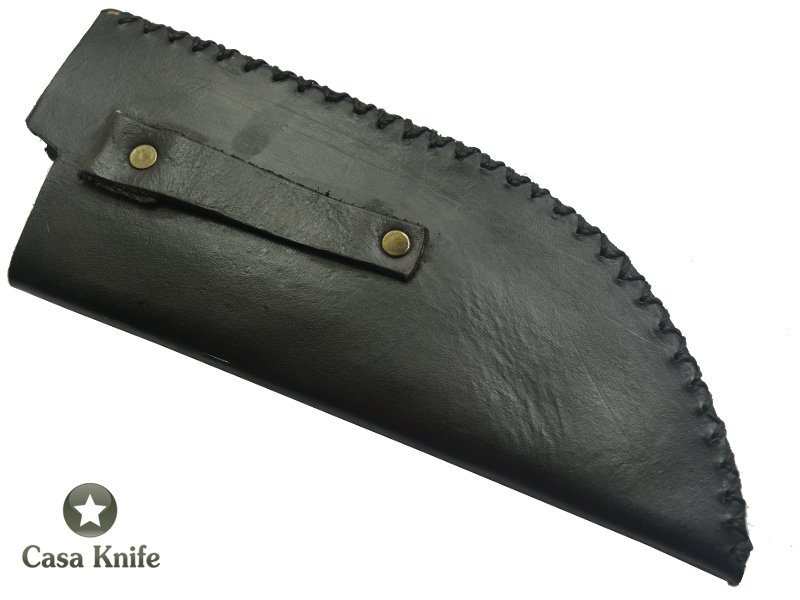 Adelar Filippon cutelo para colecionador forjado em aço C- 75. Empunhadura em Cedro madeira Estabilizada e uma linda Roseta de cervo, 35 cm