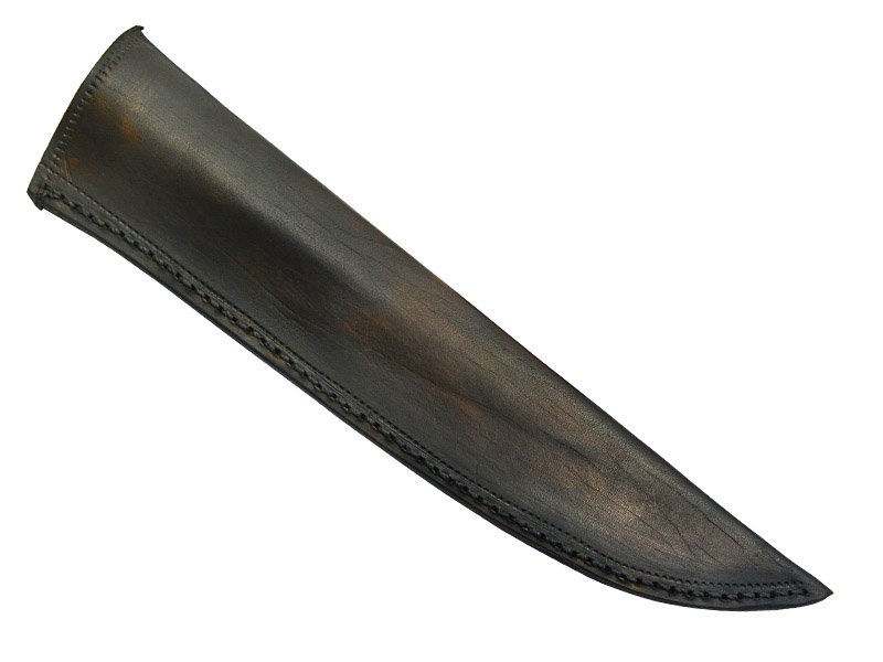 Adelar Filippon faca brüt forge para churrasco, forjada em aço 1075. Empunhadura em Nogueira Européia estabilizada, 38 cm