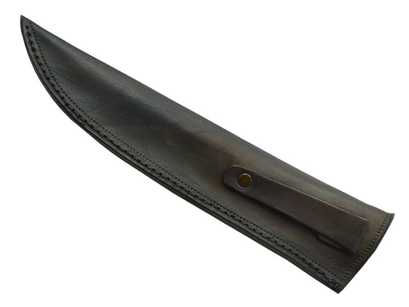 Adelar Filippon faca brüt forge para churrasco, forjada em aço 1075. Empunhadura em Nogueira Européia estabilizada, 38 cm