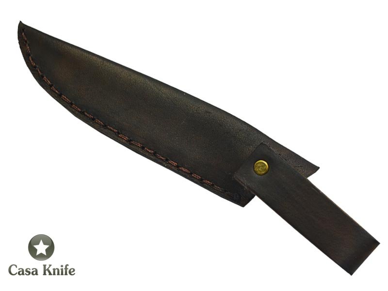 Adelar Filippon faca Brüt Forge para colecionador, forjada em aço san mai. Empunhadura em Spalted rádica de embuia estabilizada, 25 cm