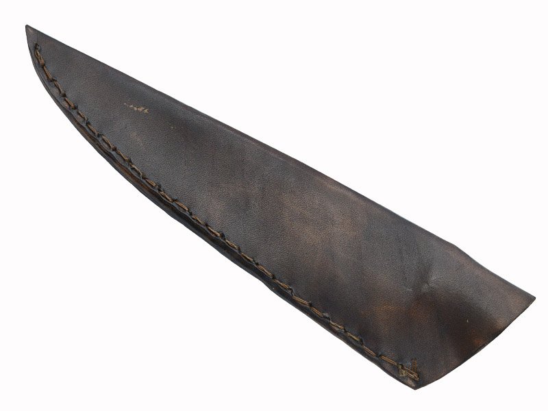 Adelar Filippon faca cheff para colecionador forjado em aço damasco. Empunhadura em rádica de imbuia, 34 cm