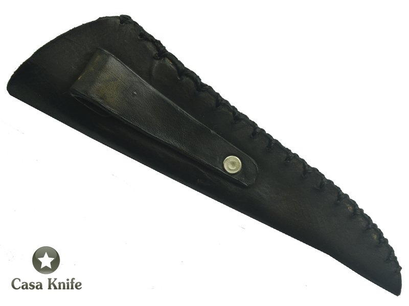Adelar Filippon faca para colecionador forjado em aço 5160 ( mola locomotiva). Empunhadura em Cerne de Pitangueira, 27 cm