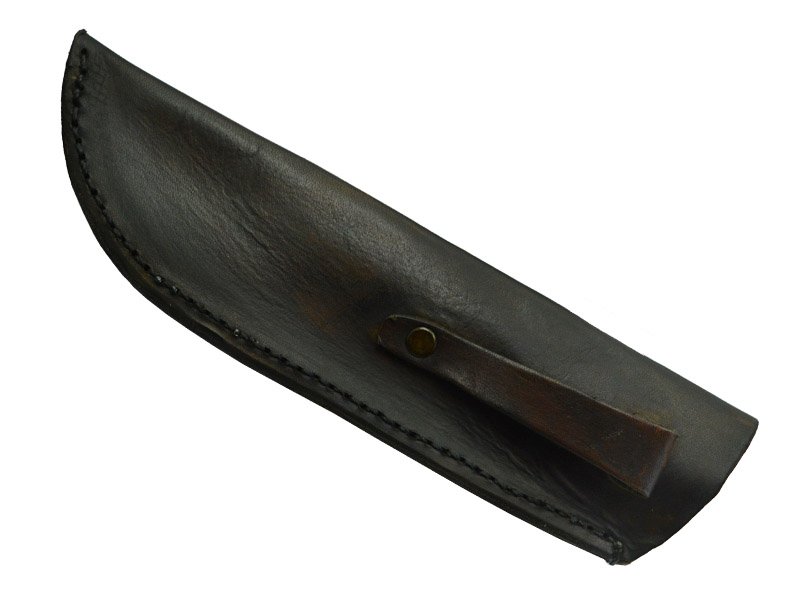 Adelar Filippon faca de caça forjada em aço 1070. Empunhadura em chifre de cervo, 32 cm