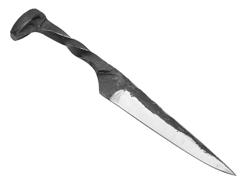 Adelar Filippon faca de prego trilho de trêm, 28 cm