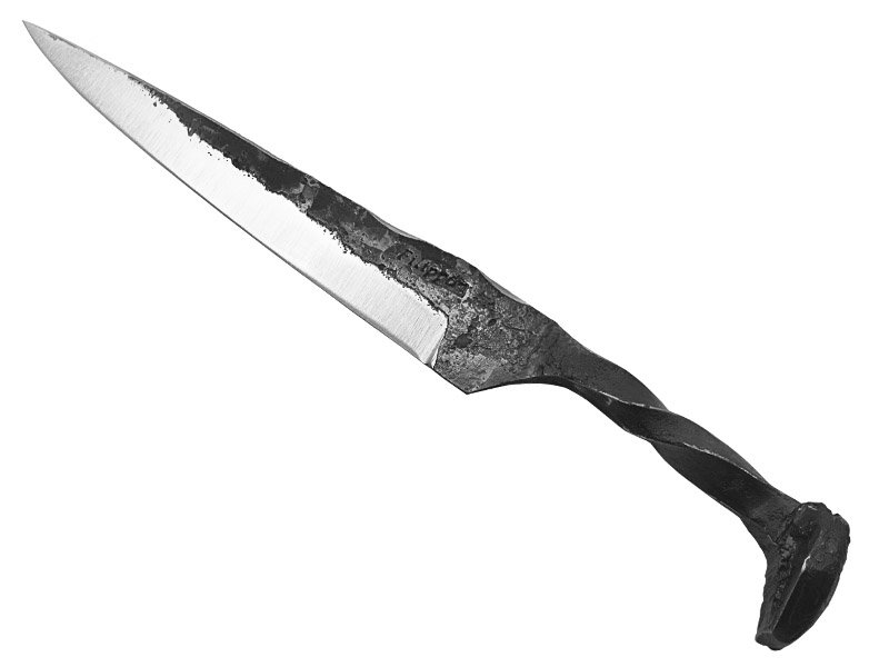 Adelar Filippon faca de prego trilho de trêm, 28 cm