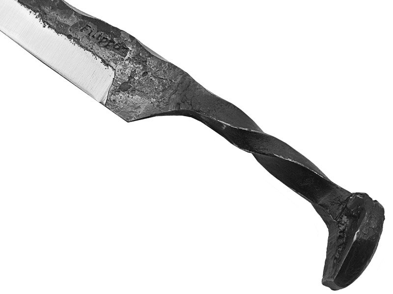 Adelar Filippon faca de prego trilho de trêm, 28 cm