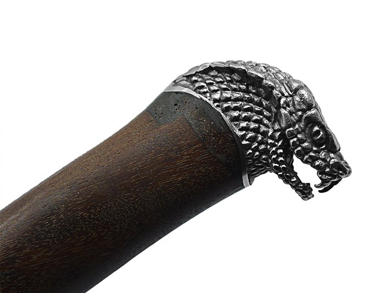 Adelar filippon faca javalizeira para colecionador forjado em aço 5160. Empunhadura em imbuia, 37 cm