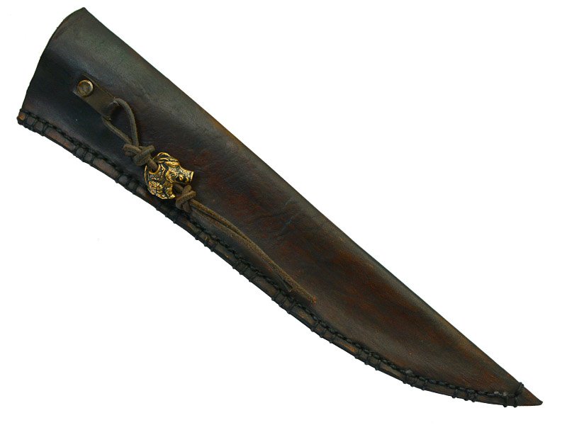 Adelar filippon faca javalizeira para colecionador forjado em aço 5160. Empunhadura em imbuia, 37 cm