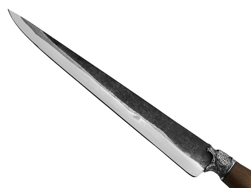 Adelar filippon faca javalizeira para colecionador forjado em aço 5160. Empunhadura em imbuia, 38 c