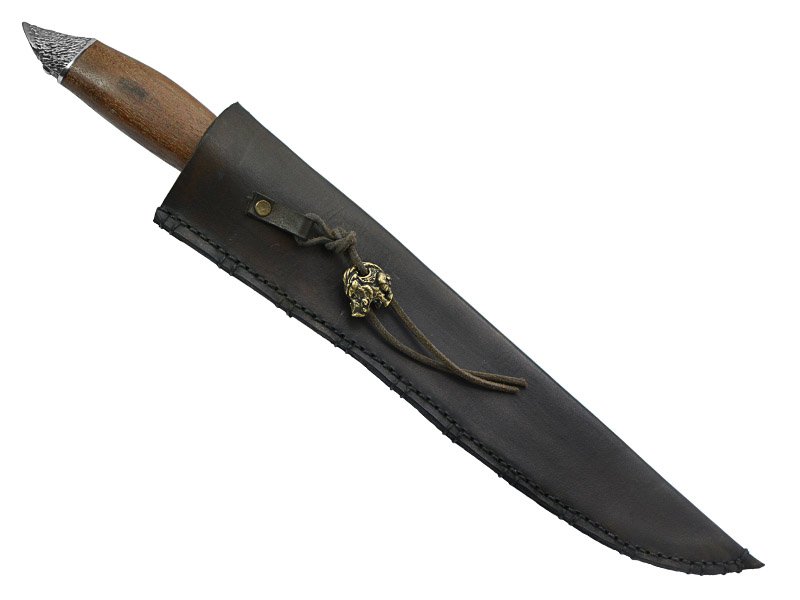 Adelar filippon faca javalizeira para colecionador forjado em aço 5160. Empunhadura em imbuia, 38 c