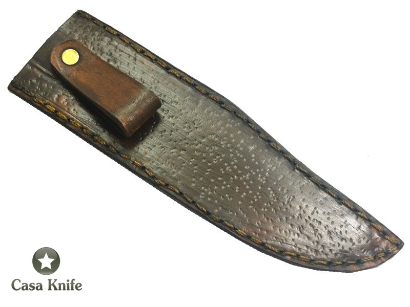 Adelar Filippon Faca para churrasco para colecionador forjada em aço 1070 Fosfatizado, com empunhadura em Louro Freijó com detalhes em Ébano, 30 cm