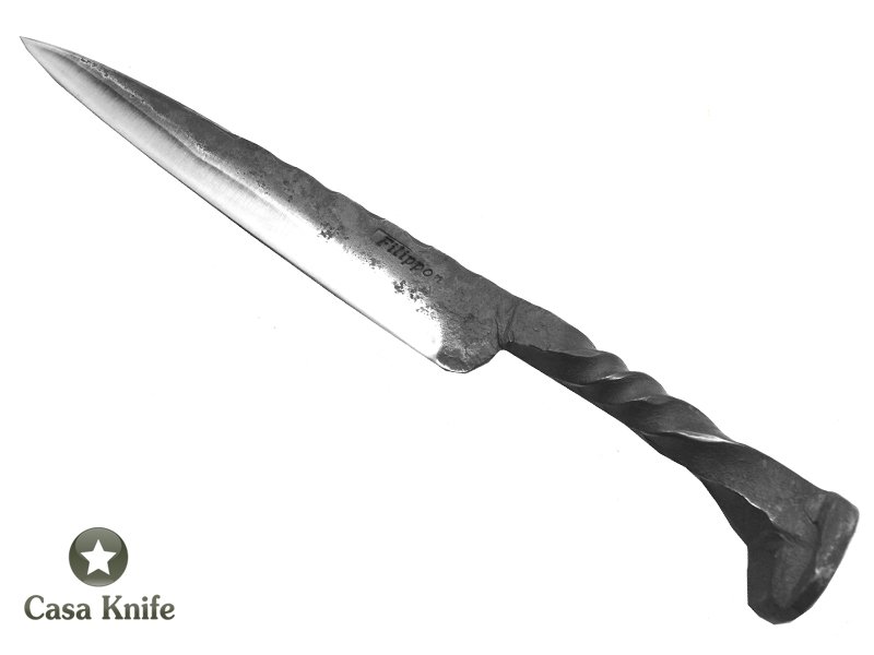 Adelar Filippon Faca para colecionador Brute Forge para correar toda forjada em aço 1045 - 27 cm
