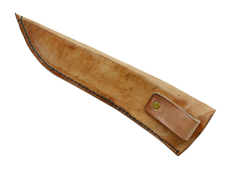 Adelar Filippon faca para colecionador forjada em aço de mola 1070. Empunhadura em rádica de roseira estabilizada, 35 cm