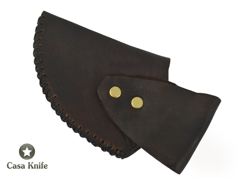 Adelar Filippon faca Skiner para colecionador forjada em aço C 75 com empunhadura em chifre de carneiro, 15cm