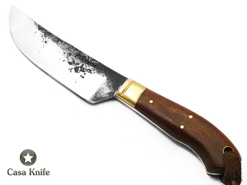 Adelar Filippon skiner Brut Forge para colecionador em aço 5160 com empunhadura em radica de canjerana 25 cm