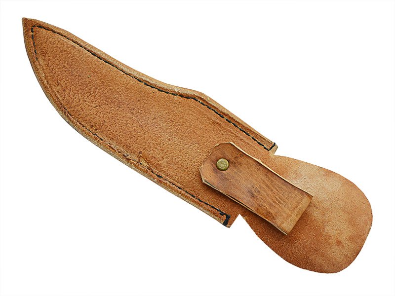 Adellar Filippon faca brüt forge para colecionador em aço 5160. Empunhadura em mandíbula de cabrito, 38 cm