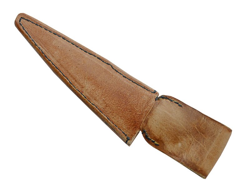 Adellar Filippon faca brüt forge para colecionador em aço 5160. Empunhadura em mandíbula de javali, 35 cm