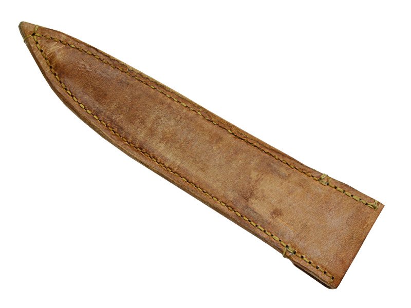 Adellar Filippon faca brüt forge para colecionador em aço 5160. Empunhadura em mandíbula de porco de mato, 37 cm