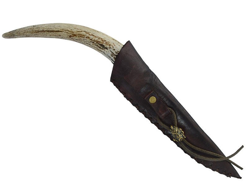 Adellar Filippon faca para colecionador em aço inox brut forge. Empunhadura em dente de javali, 29 cm