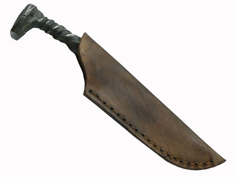 Adellar filippon faca tática brüt forge em aço de prego trilho de trem, 23 cm