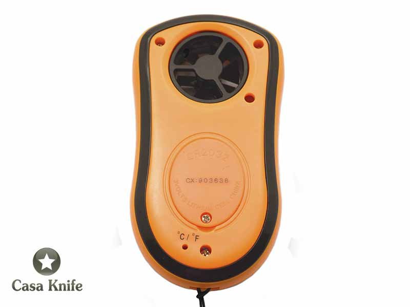 Anemômetro Digital de bolso. Medidor de velocidade do vento e da temperatura.