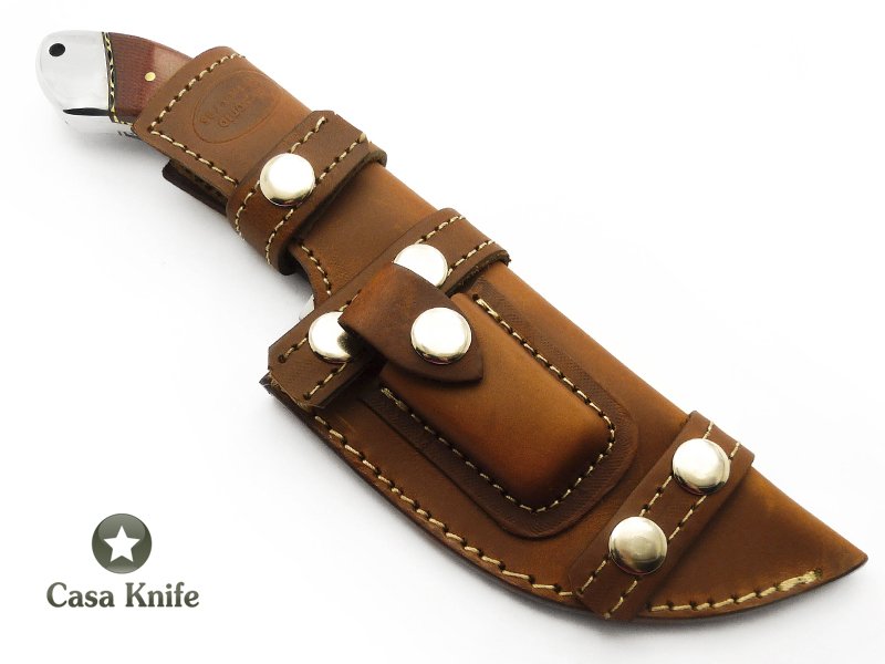 Antonio Banderas faca bushcraft para colecionador em aço inoxidável com empunhadura em osso tingido e micarta 24 cm