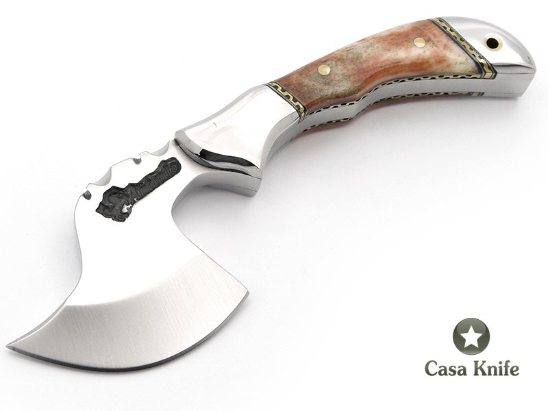 Antonio Banderas Mini Machado em Aço inoxidável com empunhadura em osso de camelo 14 cm