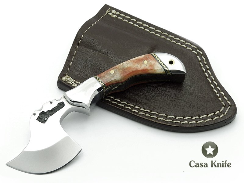 Antonio Banderas Mini Machado em Aço inoxidável com empunhadura em osso de camelo 14 cm