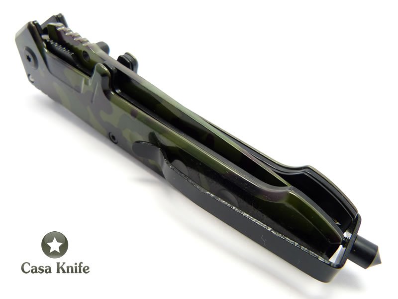 Böker Canivete em aço inoxidável com pintura camuflada 22 cm
