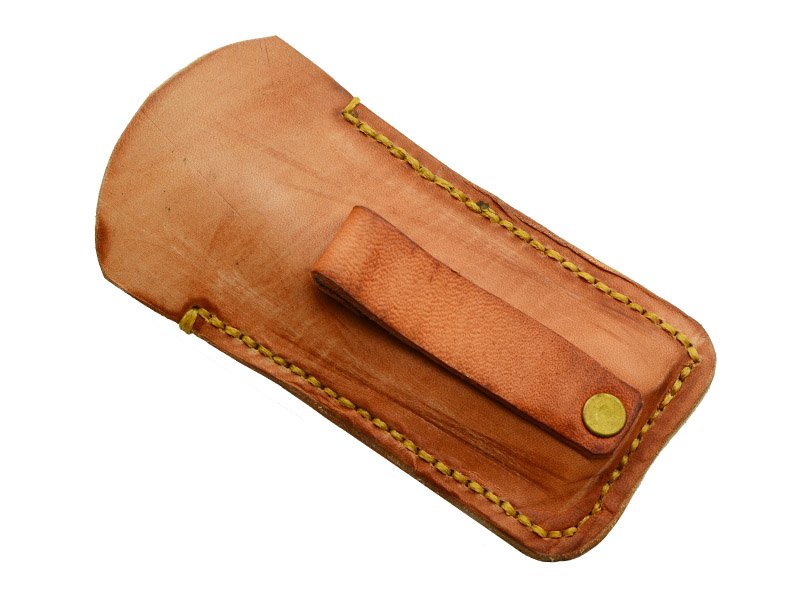 Canivete em aço damasco. Empunhadura em Micarta, 17 cm
