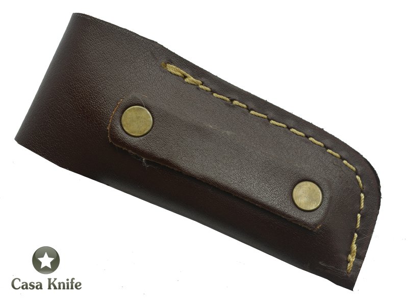 Canivete estilo laguiole para colecionador forjado em aço damasco. Empunhadura em Chifre de Búfalo, 16 cm