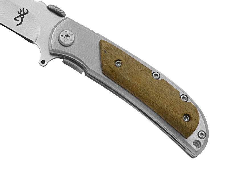 Canivete para colecionador forjado em aço 420. Empunhadura marfim, 15 cm