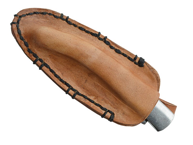 Canivete para colecionador forjado em aço D2. Empunhadura madeira de oliveira, 20 cm