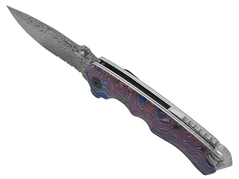 Canivete para colecionador em aço inox. Empunhadura em aço inox, 21 cm