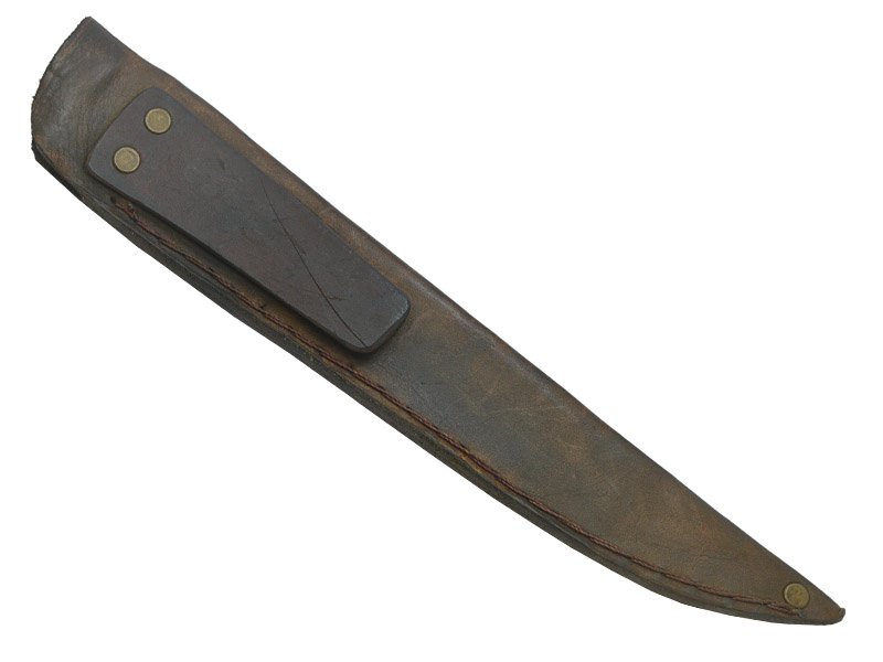 Adelar Filippon faca javalizeira brüt forge para colecionador, forjada em aço 5160. Empunhadura em chifre de cervo, 42 cm