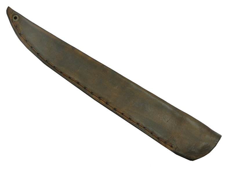 Adelar Filippon faca javalizeira brüt forge para colecionador, forjada em aço 5160. Empunhadura em chifre de cervo, 42 cm