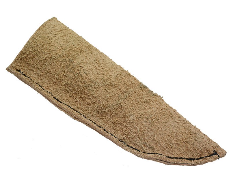 Faca para colecionador em Obsidiana Negra com empunhadura em chifre de cervo, 27 cm