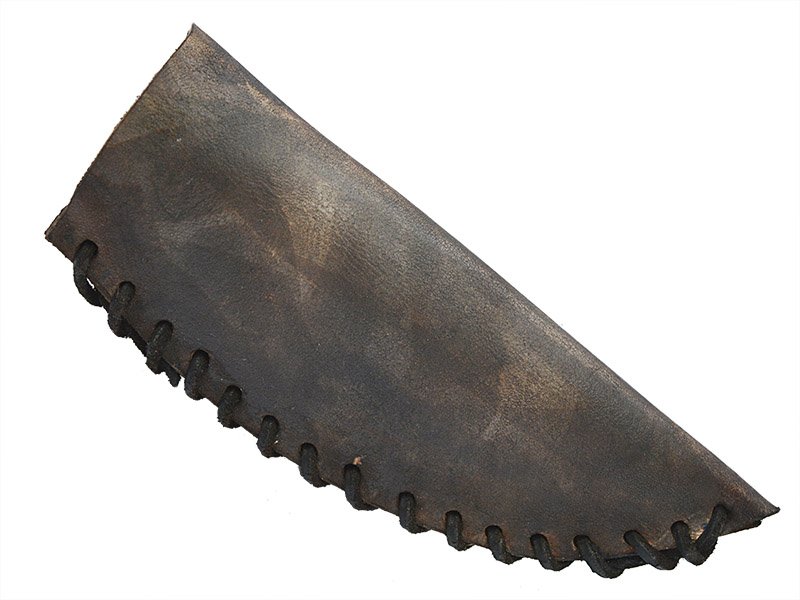 Faca para colecionador em Obsidiana. Empunhadura em chifre de cervo, 24 cm