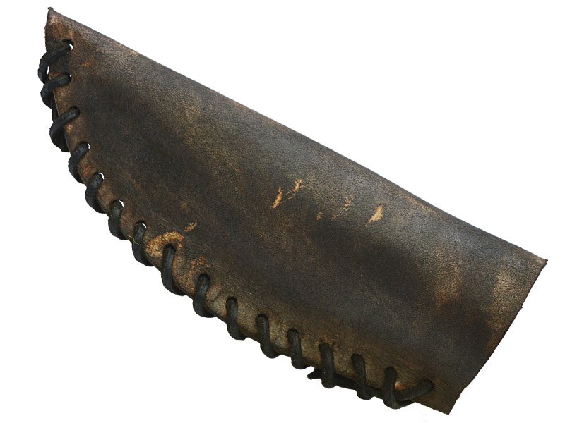 Faca para colecionador em Obsidiana. Empunhadura em chifre de cervo, 24 cm