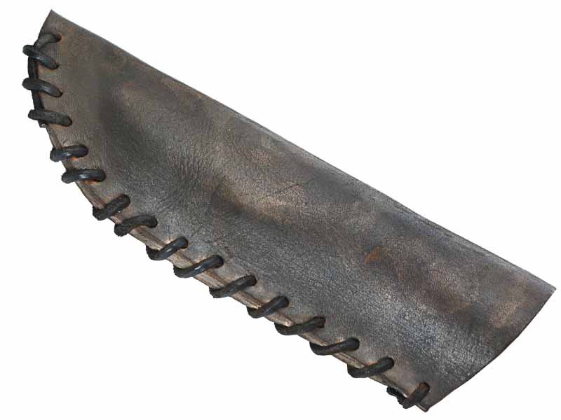 Faca para colecionador em Obsidiana. Empunhadura em chifre de cervo, 34 cm