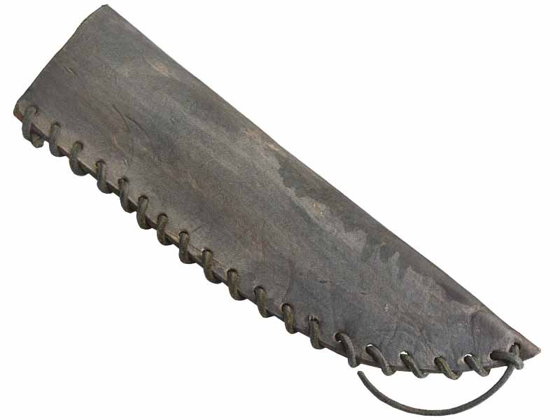 Faca para colecionador em Obsidiana. Empunhadura em chifre de cervo, 28 cm