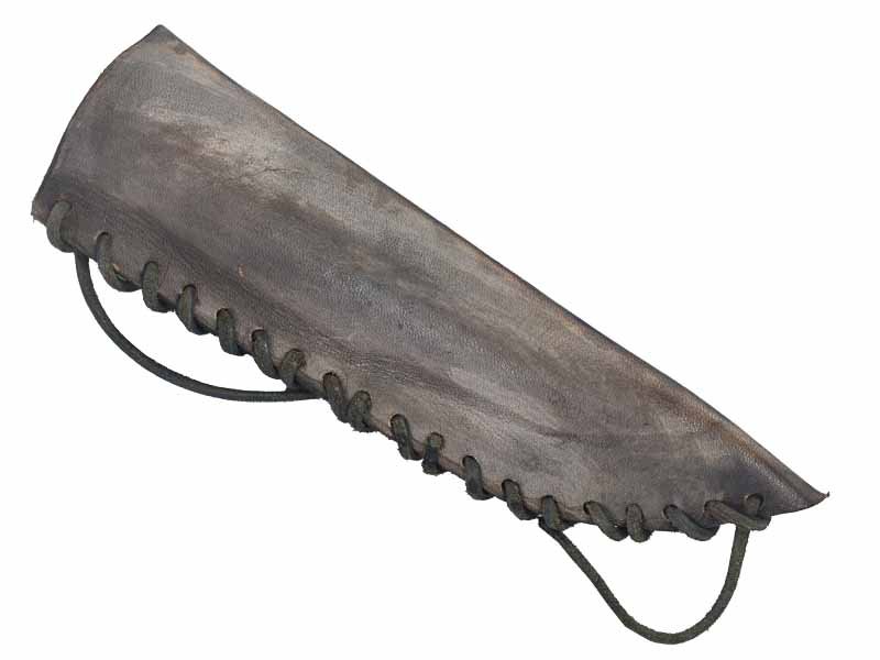 Faca para colecionador em Obsidiana. Empunhadura em chifre de cervo, 26 cm