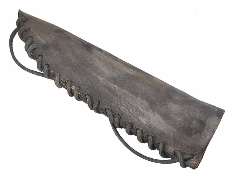 Faca para colecionador em Obsidiana. Empunhadura em chifre de cervo, 26 cm
