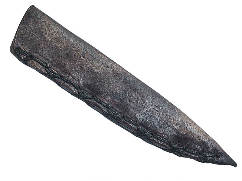 Adellar Filippon faca para churrasco em aço inox. Empunhadura em dente de javali,