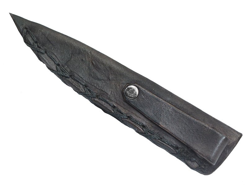 Adellar Filippon faca para churrasco em aço inox. Empunhadura em dente de javali,