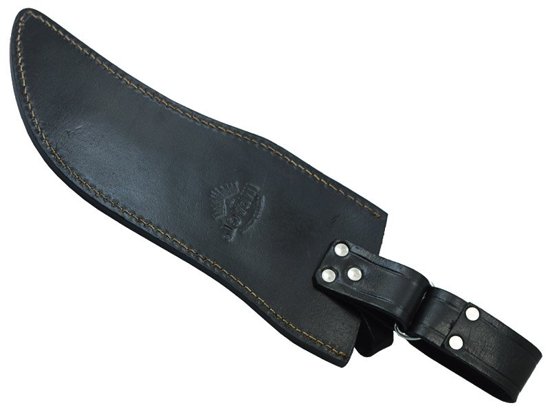 Faca bowie gigante de combate para colecionador em aço D2. Empunhadura em micarta negra, 45cm